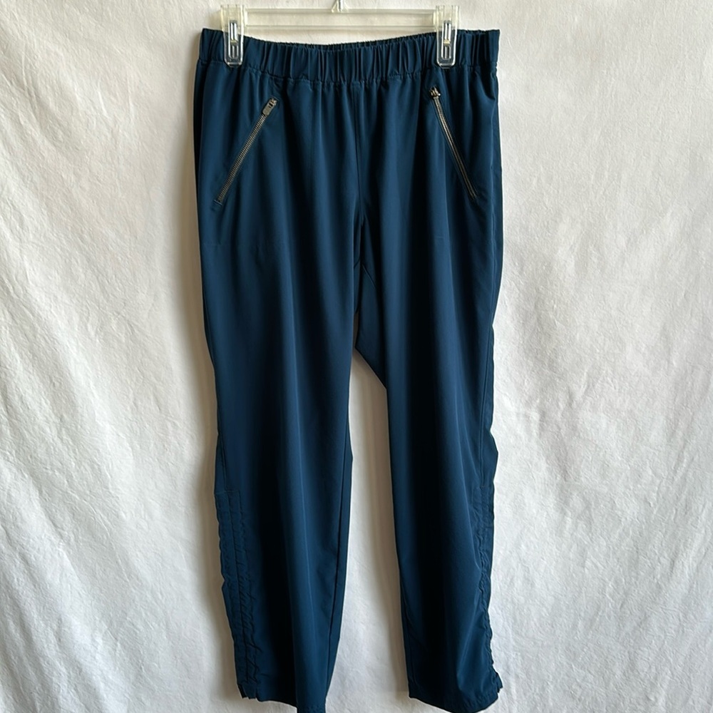 Athleta Aspire deep teal ankle pants, size 14P